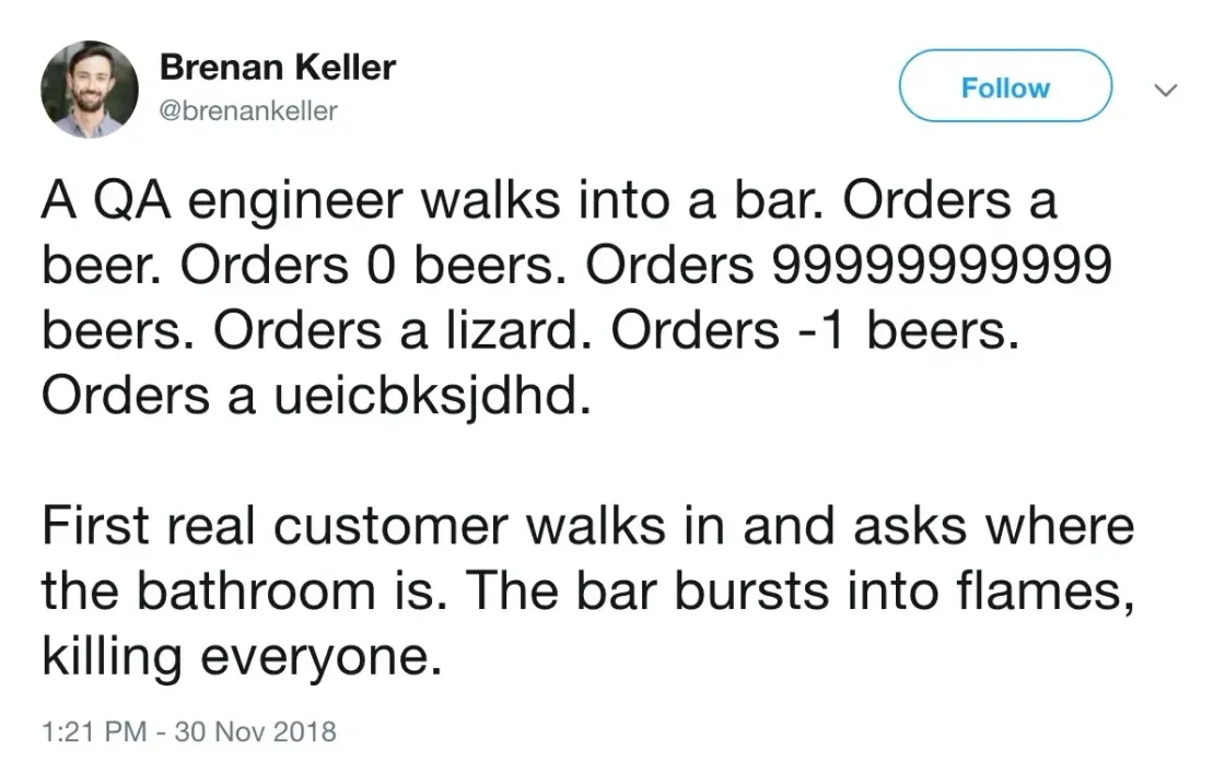 No, QA is not your designated tester