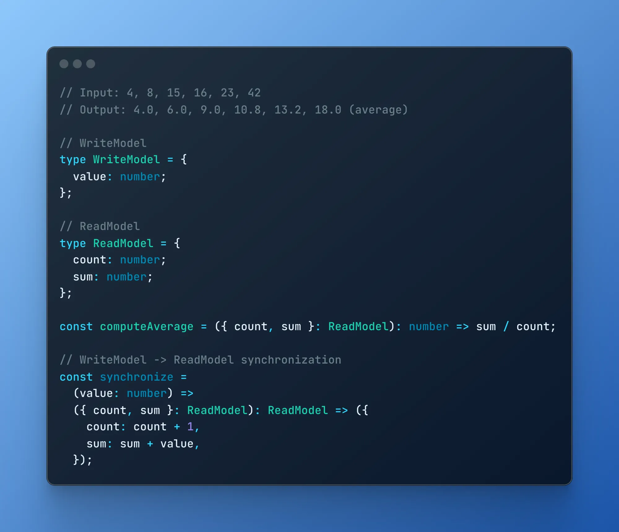 Command Query Responsibility Segregation